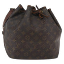 LOUIS VUITTON Monogram Petit Noe Shoulder Bag M42226 LV Auth 146768-1