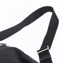 PRADA Tote Bag Nylon Leather 2way Black Silver Auth 146769-15