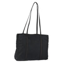 PRADA Shoulder Bag Nylon Black Silver Auth 146770-1