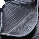 PRADA Shoulder Bag Nylon Black Silver Auth 146770-20