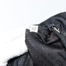 PRADA Shoulder Bag Nylon Black Silver Auth 146770-12