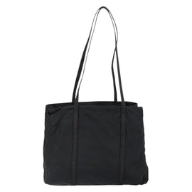 PRADA Shoulder Bag Nylon Black Silver Auth 146770 - 0