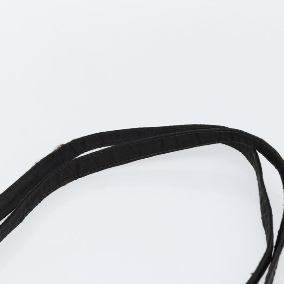 PRADA Shoulder Bag Nylon Black Silver Auth 146770