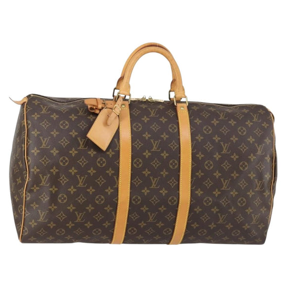 LOUIS VUITTON Monogram Keepall 55 Boston Bag M41424 LV Auth 146775