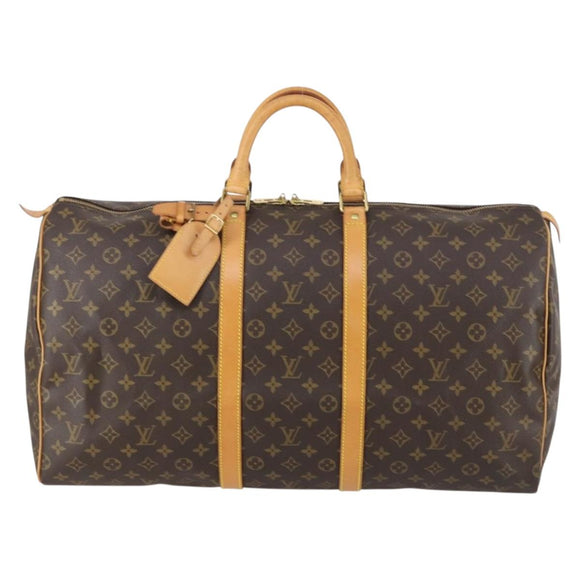 LOUIS VUITTON Monogram Keepall 55 Boston Bag M41424 LV Auth 146775