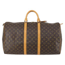 LOUIS VUITTON Monogram Keepall 55 Boston Bag M41424 LV Auth 146775-2