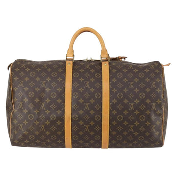 LOUIS VUITTON Monogram Keepall 55 Boston Bag M41424 LV Auth 146775 - 0