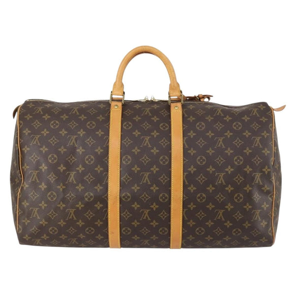 LOUIS VUITTON Monogram Keepall 55 Boston Bag M41424 LV Auth 146775