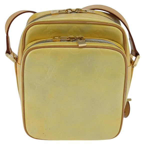 LOUIS VUITTON Monogram Vernis Wooster Shoulder Bag Gris M91036 LV Auth 146779