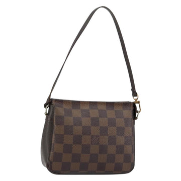 LOUIS VUITTON Damier Ebene Trousse Makeup Pouch N51982 LV Auth 146780