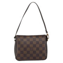 LOUIS VUITTON Damier Ebene Trousse Makeup Pouch N51982 LV Auth 146780-13