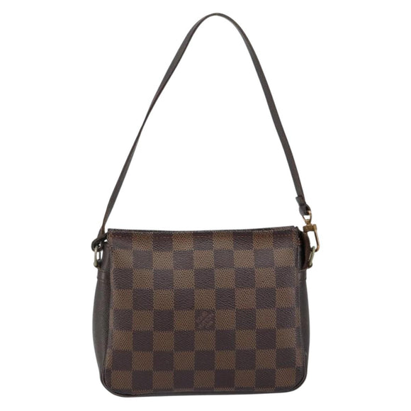 LOUIS VUITTON Damier Ebene Trousse Makeup Pouch N51982 LV Auth 146780