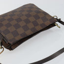 LOUIS VUITTON Damier Ebene Trousse Makeup Pouch N51982 LV Auth 146780-6