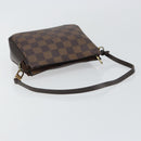 LOUIS VUITTON Damier Ebene Trousse Makeup Pouch N51982 LV Auth 146780-7