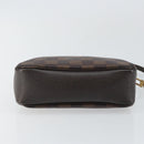 LOUIS VUITTON Damier Ebene Trousse Makeup Pouch N51982 LV Auth 146780-5