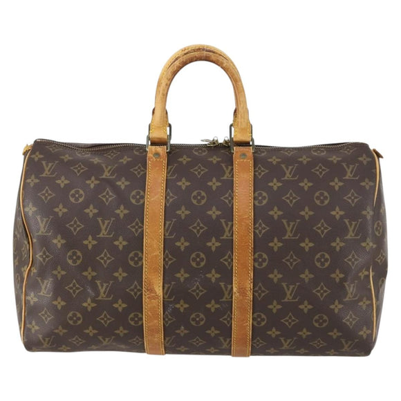 LOUIS VUITTON Monogram Keepall 45 Boston Bag M41428 LV Auth 146782
