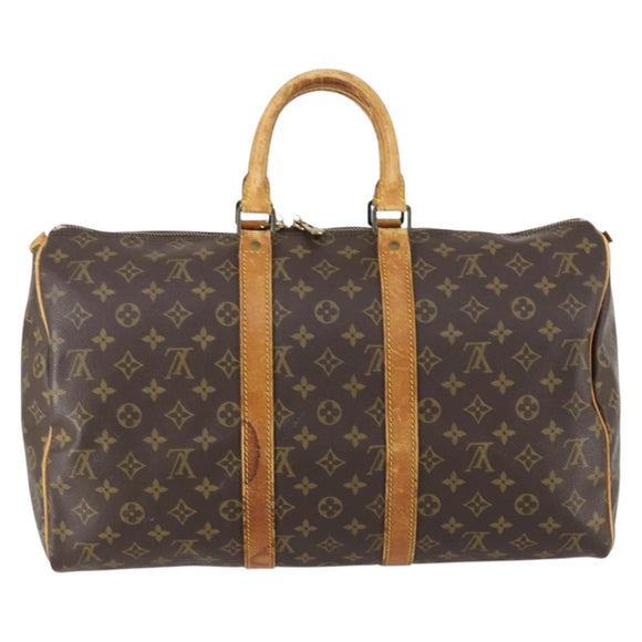 LOUIS VUITTON Monogram Keepall 45 Boston Bag M41428 LV Auth 146782