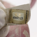 CHANEL New Travel Line Hand Bag Nylon Pink Silver CC Auth 146788-11