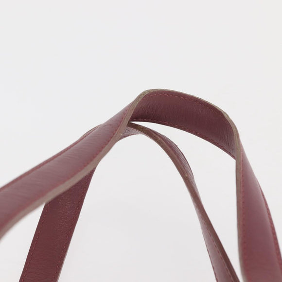 CHANEL New Travel Line Hand Bag Nylon Pink Silver CC Auth 146788