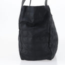 CHANEL New travel line Tote Bag Nylon Black gold CC Auth 146789-3