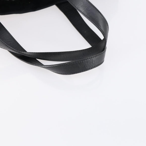 CHANEL New travel line Tote Bag Nylon Black gold CC Auth 146789