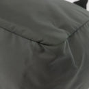 PRADA Tote Bag Nylon 2way Khaki Silver Auth 146790-17