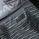 PRADA Tote Bag Nylon 2way Khaki Silver Auth 146790-21