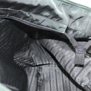 PRADA Tote Bag Nylon 2way Khaki Silver Auth 146790-22