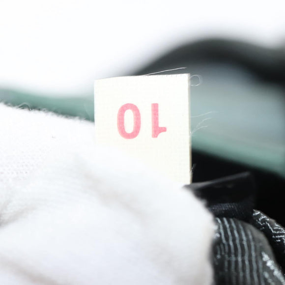 PRADA Tote Bag Nylon 2way Khaki Silver Auth 146790