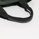 PRADA Tote Bag Nylon 2way Khaki Silver Auth 146790-7