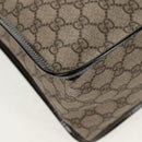GUCCI GG Supreme Hand Bag PVC Beige Gold 190259 Auth 146791V-8