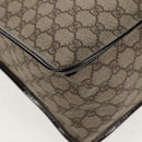 GUCCI GG Supreme Hand Bag PVC Beige Gold 190259 Auth 146791V-16