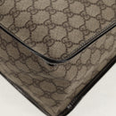 GUCCI GG Supreme Hand Bag PVC Beige Gold 190259 Auth 146791V-17