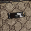 GUCCI GG Supreme Hand Bag PVC Beige Gold 190259 Auth 146791V-18