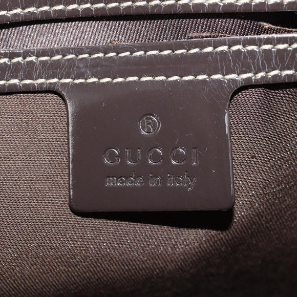 GUCCI GG Supreme Hand Bag PVC Beige Gold 190259 Auth 146791V