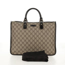 GUCCI GG Supreme Hand Bag PVC Beige Gold 190259 Auth 146791V-12