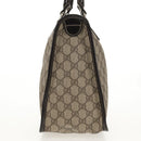 GUCCI GG Supreme Hand Bag PVC Beige Gold 190259 Auth 146791V-3