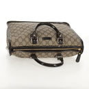 GUCCI GG Supreme Hand Bag PVC Beige Gold 190259 Auth 146791V-6