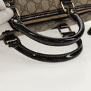 GUCCI GG Supreme Hand Bag PVC Beige Gold 190259 Auth 146791V-7