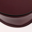 CARTIER Must Line Shoulder Bag Leather Bordeaux Gold Auth 146793-14