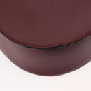 CARTIER Must Line Shoulder Bag Leather Bordeaux Gold Auth 146793-15
