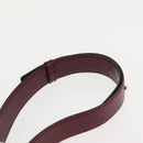 CARTIER Must Line Shoulder Bag Leather Bordeaux Gold Auth 146793-8