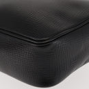 Christian Dior Shoulder Bag Leather Black Gold Auth 146794-16