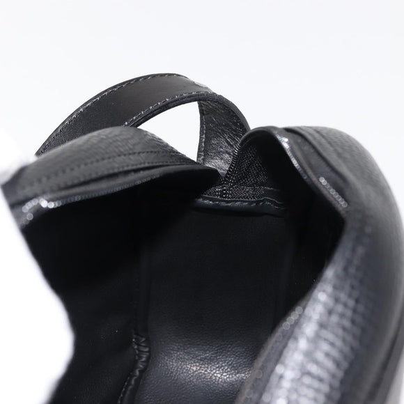 Christian Dior Shoulder Bag Leather Black Gold Auth 146794