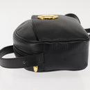 Christian Dior Shoulder Bag Leather Black Gold Auth 146794-4