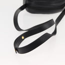 Christian Dior Shoulder Bag Leather Black Gold Auth 146794-7