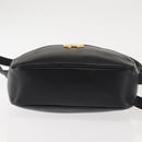 Christian Dior Shoulder Bag Leather Black Gold Auth 146794-5