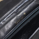 CHANEL COCO Mark Chain Shoulder Bag Lamb Skin Vintage Black CC Auth 146795-15