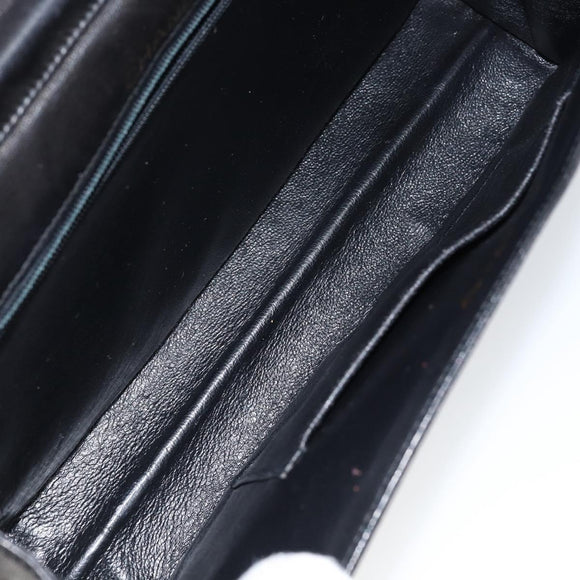 CHANEL COCO Mark Chain Shoulder Bag Lamb Skin Vintage Black CC Auth 146795