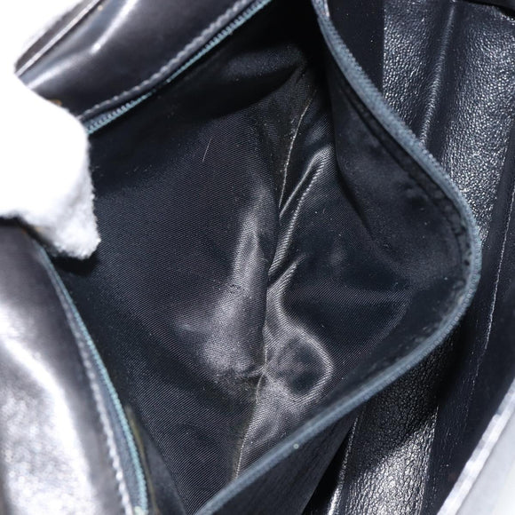 CHANEL COCO Mark Chain Shoulder Bag Lamb Skin Vintage Black CC Auth 146795